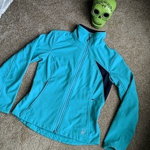 Spyder neptune green zip up jacket S